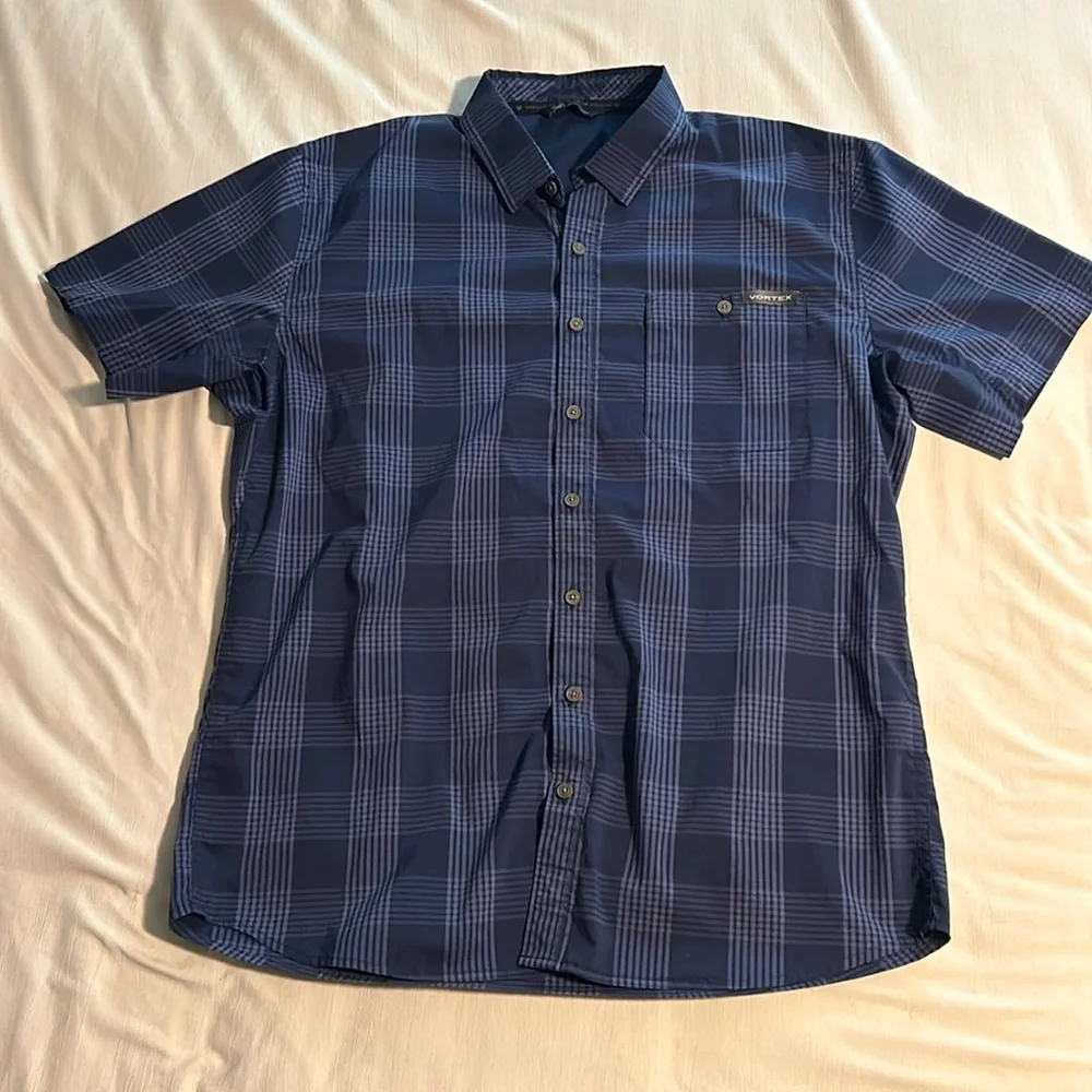 Vortex Optics Shirt Men’s Size L Blue Fast Twitch - Picture 1 of 5